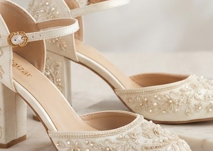 Ivory Grace Block Heel — detail view